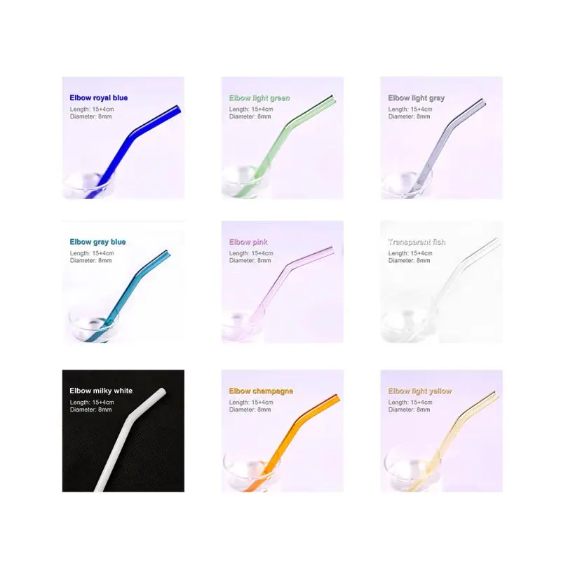 

1PC Simple Oblique Mouth Juice Drink Straws Reusable Color Heat and High Temperature Resistant Straws Wedding Birthday Party