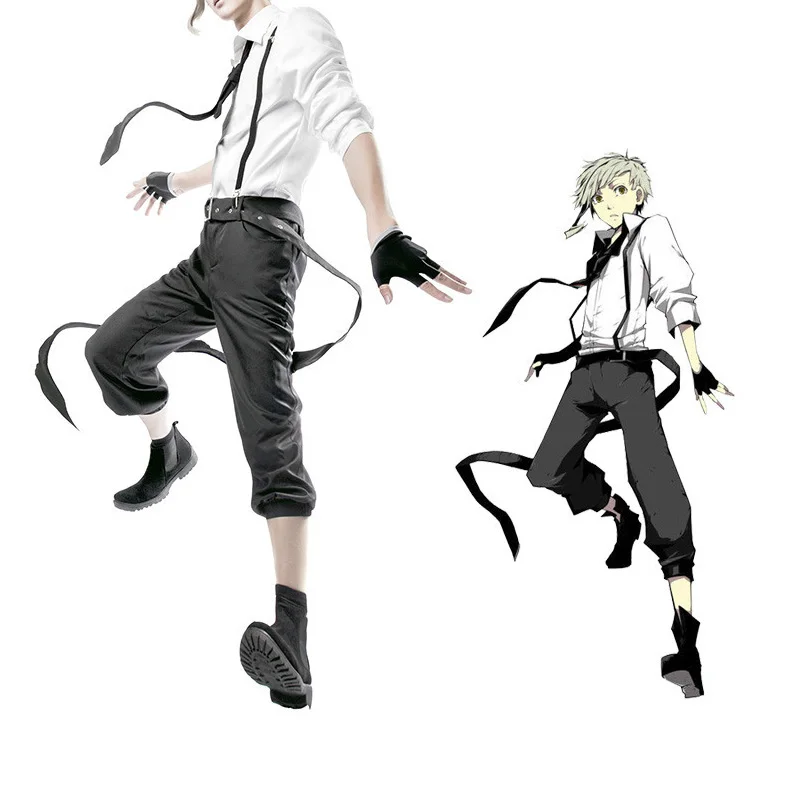 Униформа для косплея бродячих псов из аниме бродячие псы костюм атсуши Накадзимы