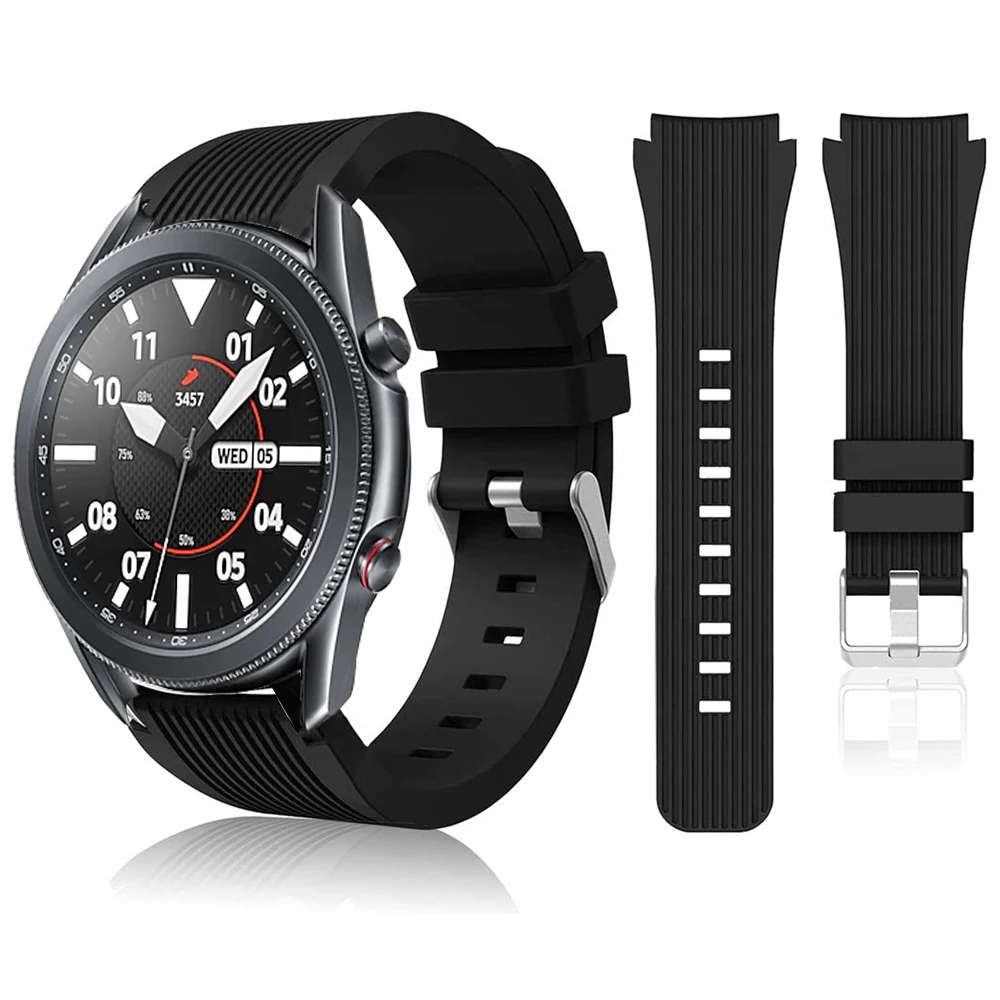 

galaxy watch 3 band 45mm 41mm for samsung galaxy watch active 2 strap silicone correa for amazfit bip gts gtr huawei watch gt 2e