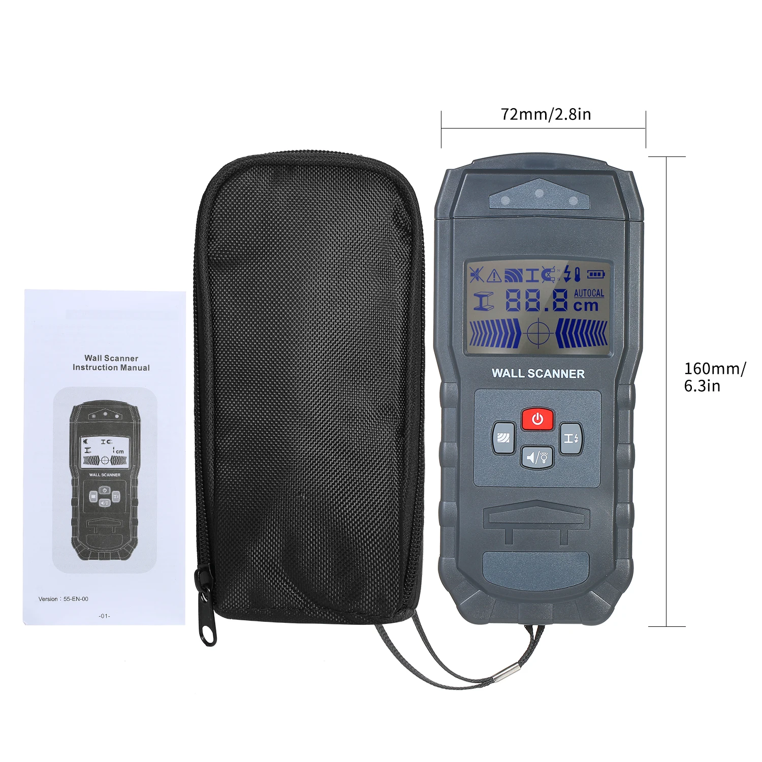 Металлоискатель настенный детектор датчик сканер ЖК-дисплей цифровой