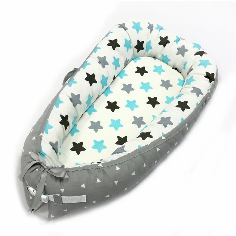 

Portable Travel Baby Nest Bed Removable Newborn Protector Cushion Cotton Bebe Crib Cradle Infant Bassinet