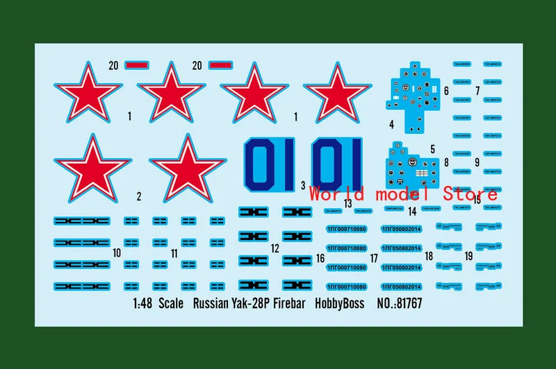 HobbyBoss 81767 1/48 Russian Yak-28P Firebar Plastic Model Aircraft Kit | Игрушки и хобби