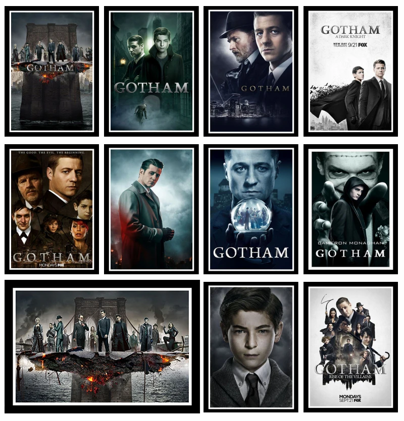 Прекрасный JL Готэм Горячая ТВ серия шоу художественная живопись плакат