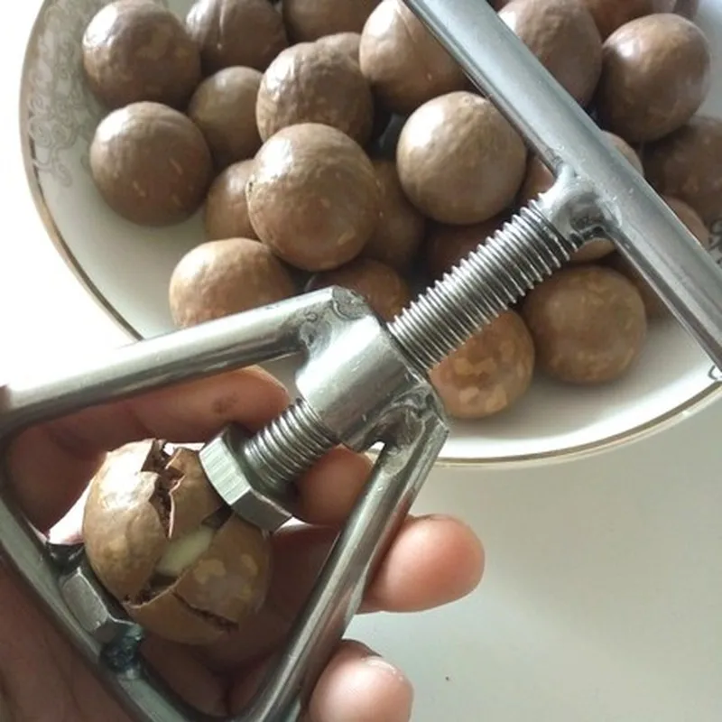 Новая ручная открывалка для орехов Macadamia гайка машина для изготовления крекеров орех Щелкунчик гайка Шеллер инструмент для открывания орехов Macadamia кухонные аксессуары
