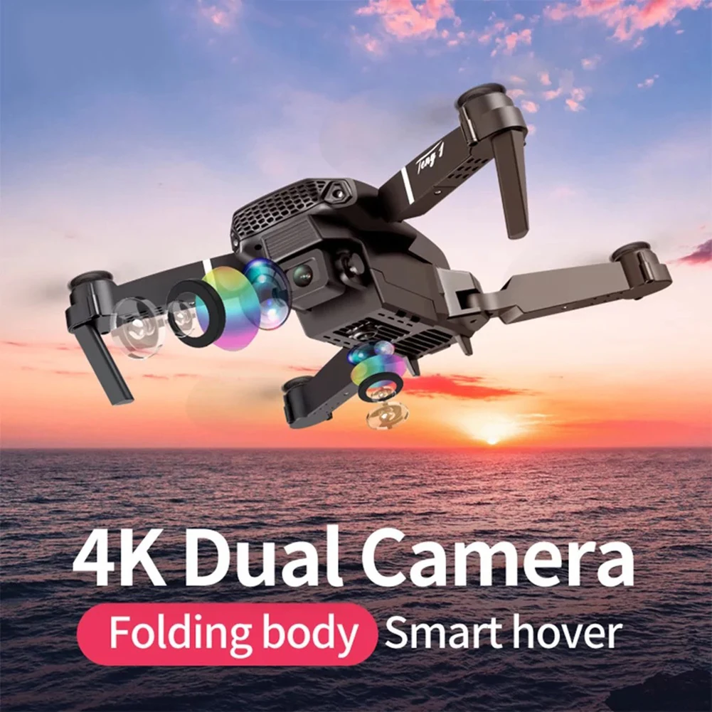 

E88 Drone 4k HD Dual Camera Gift Remote Control 1080P WiFi FPV Stylish Height Oreservation RC Quadcopter Adapter Machine Toys