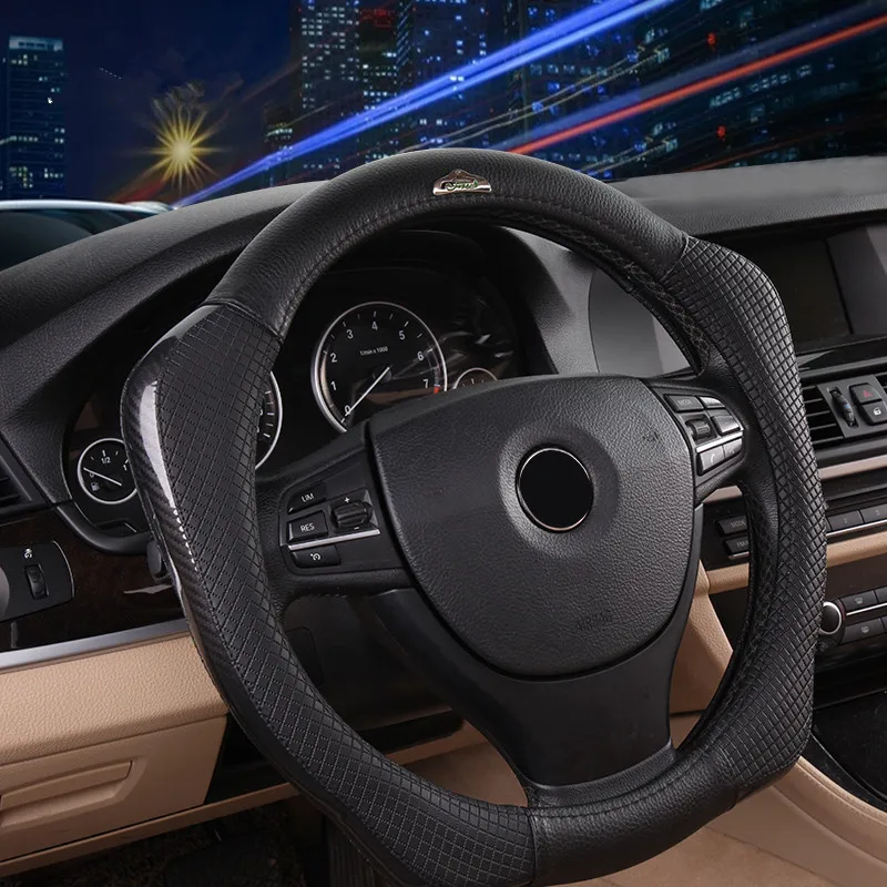 Чехол на руль автомобиля из натуральной кожи 38 см|Чехлы руль| |