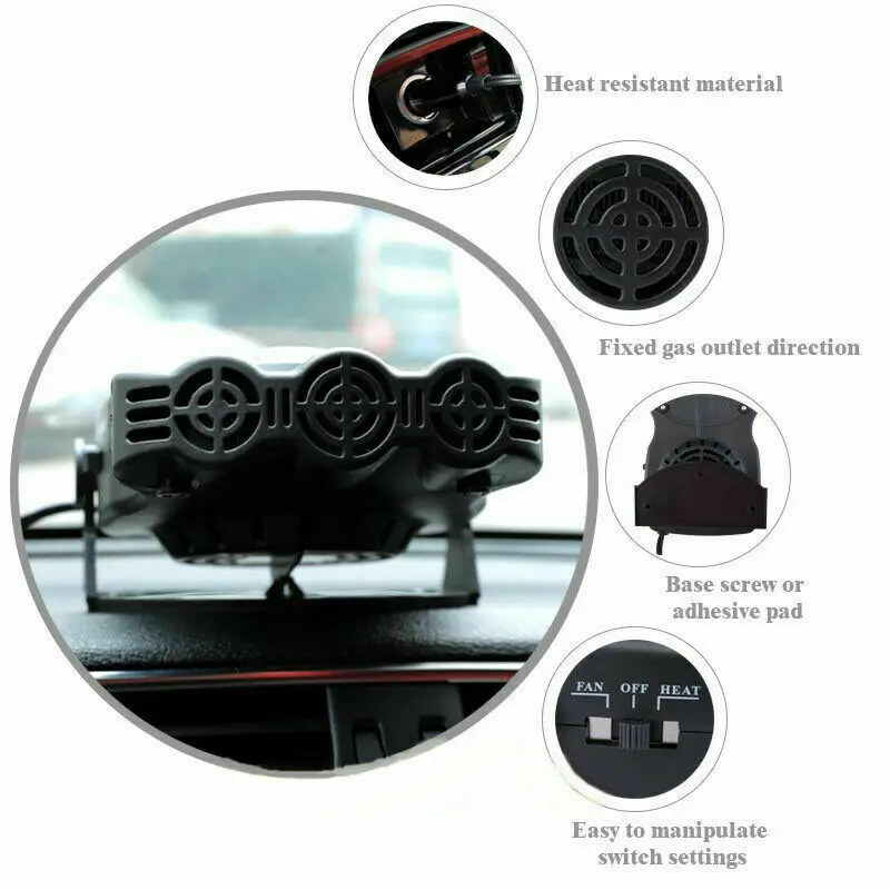 150 Вт 12 в автомобильный Грузовик Авто нагреватель горячий холодный вентилятор ветровое стекло окно