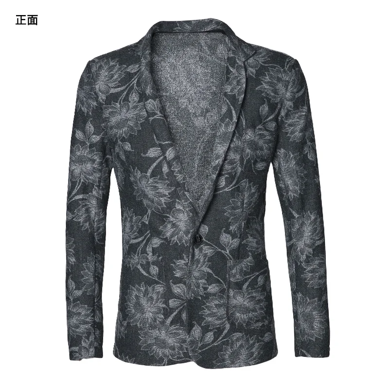 Британский Стильный мужской костюм с блейзером деловой повседневный кардиган на