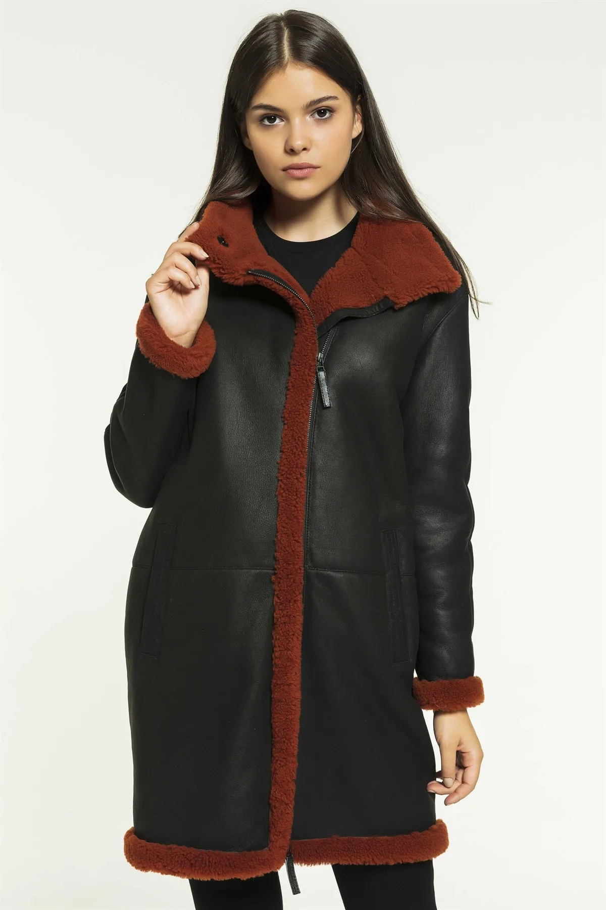 Enlarge Women Winter Coats Genuine Sheepskin Jackets Long Soft Parka Turkiyede Produced New Street Fashion Keeps you Warm