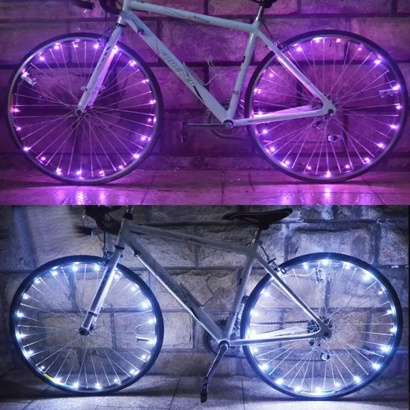 

Colorful LED Bike Lamp Cycling Night Riding Decorative Lights Supplies Cycling Accessories Waterproof Bicycle Wheel Spokes Light