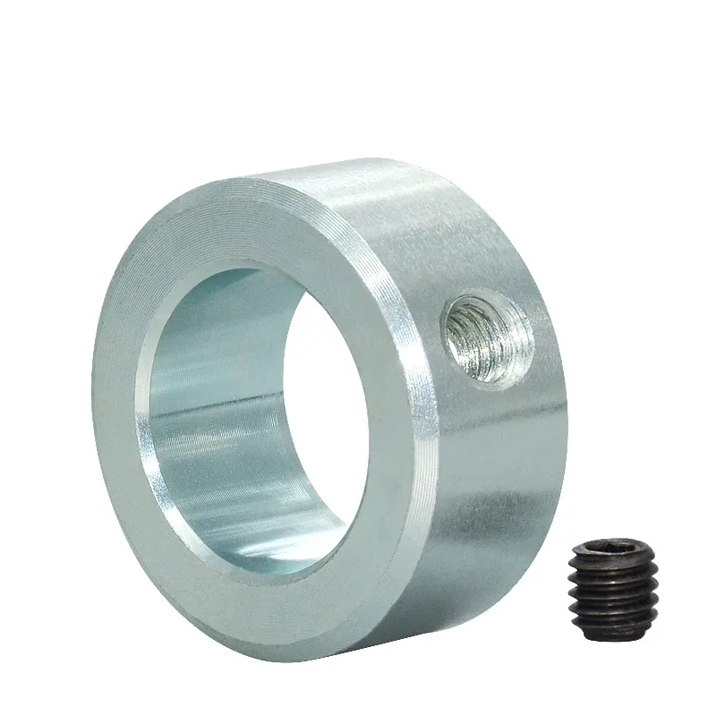 

1pcs Galvanized Retaining Ring Shaft Collar with Screw Adjustment Shaft Clamp Locking Ring sleeve diameter 6-50mm