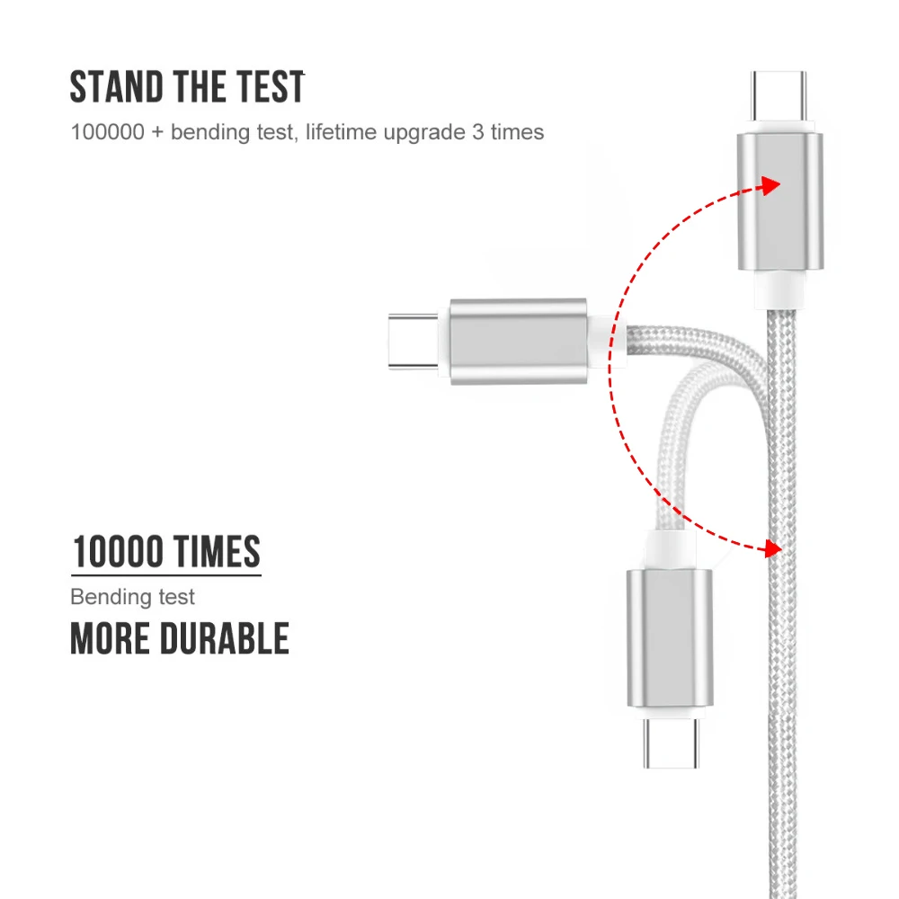 PUJIMAX 5 шт. в упаковке кабель usb C для быстрой зарядки type c передачи данных зарядное