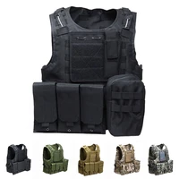 military equipment tactical vest army combat airsoft paintball molle body armor vest outdoor camouflage hunting protection vest