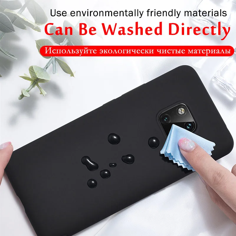 original liquid silicone phone case for huawei p30 lite p20 p40 mate 20 30 honor 20 pro p smart 2019 luxury soft protector cover free global shipping