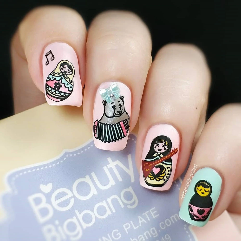 BEAUTYBIGBANG 6*12 см прямоугольник русская кукла Архитектура культуры узор шаблон для