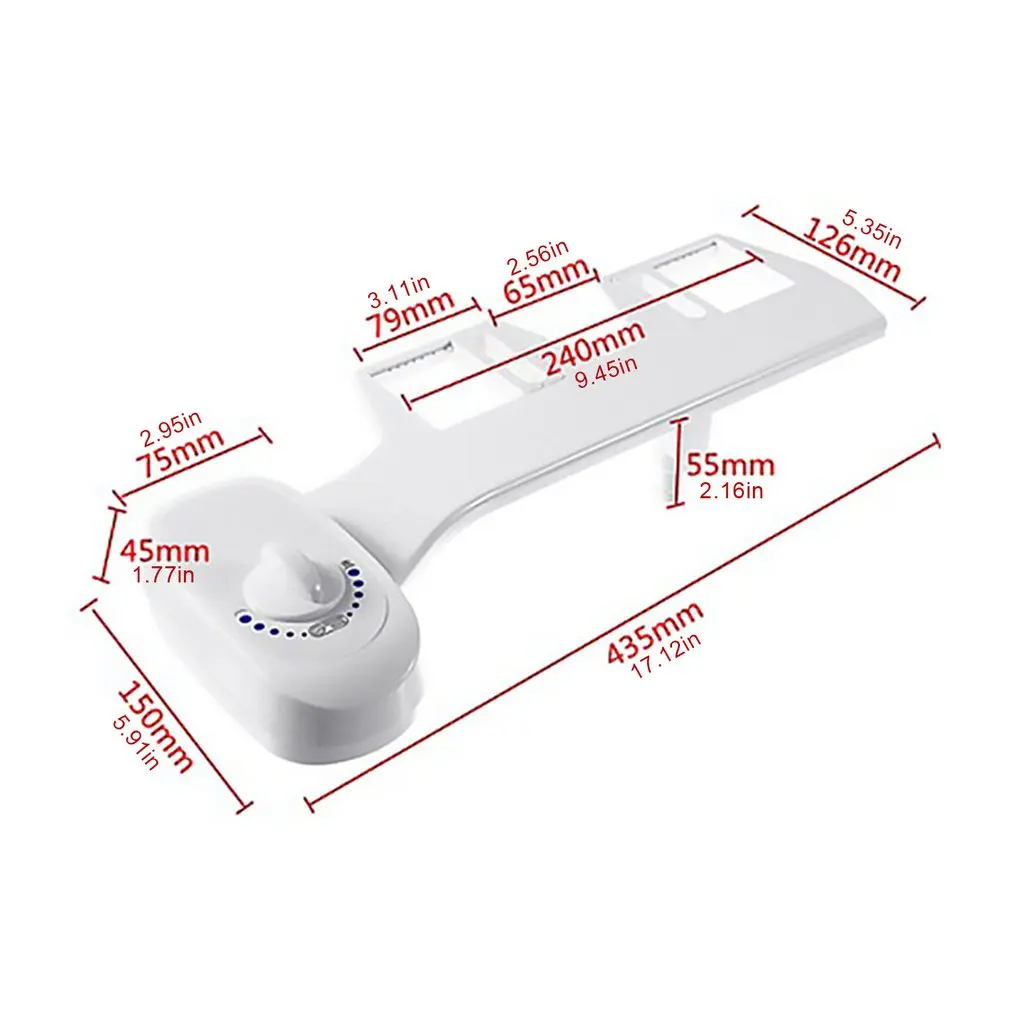 

Adjustable sanitary cold water rinser self-cleaning unisex bidet toilet spray Non-electric toilet shower accessories