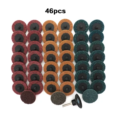 35/46/52PCS 2 "Abrasiivsed ketta lihvimiskettad Rullluku pind