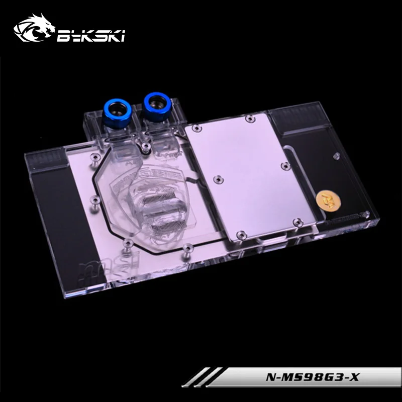Видеокарта Bykski с полным покрытием блок водяного охлаждения для игровой MSI Geforce GTX