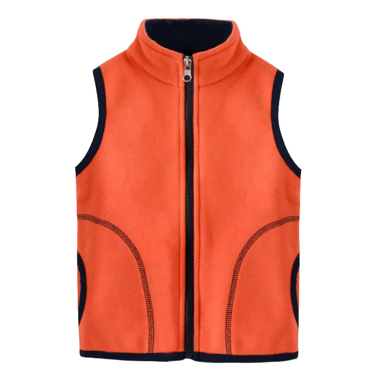 SAILEROAD 2-11Years Весна Осень Baby Toddler Boy Vest Сплошные цвета Дети Дети Мальчики Девочки Водолазка Жилет с молнией