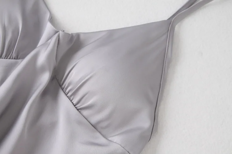 

Women Pajamas Set Spring Summer Thin Satin Suspender Shorts Suit Sexy Hollow Out Lace Sleepwear Faux Silk Satin Home Clothes