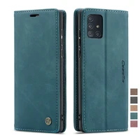 vintage wallet case for samsung a71 a715f business flip auto close magnet full cover a51 a12 a32 a52 a72 a42 5g card slots cases