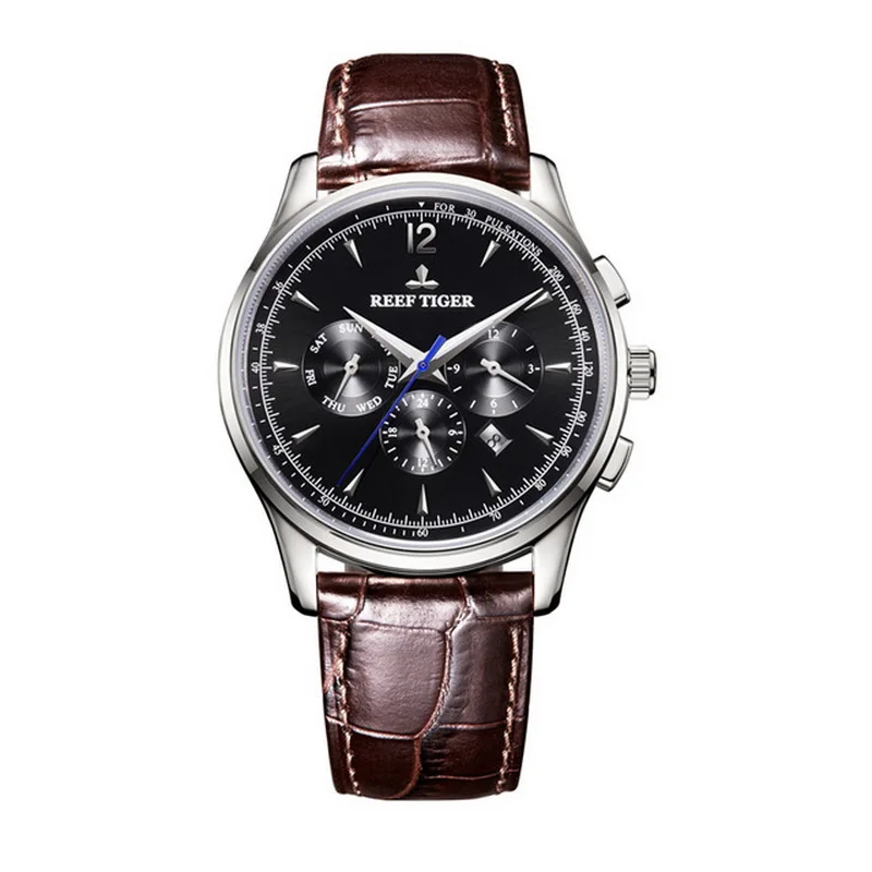 men wristwatch mens automatic watches Reef Tiger man wrist watch dress luxury waterproof mechanical relogio masculino RGA1654 | Наручные