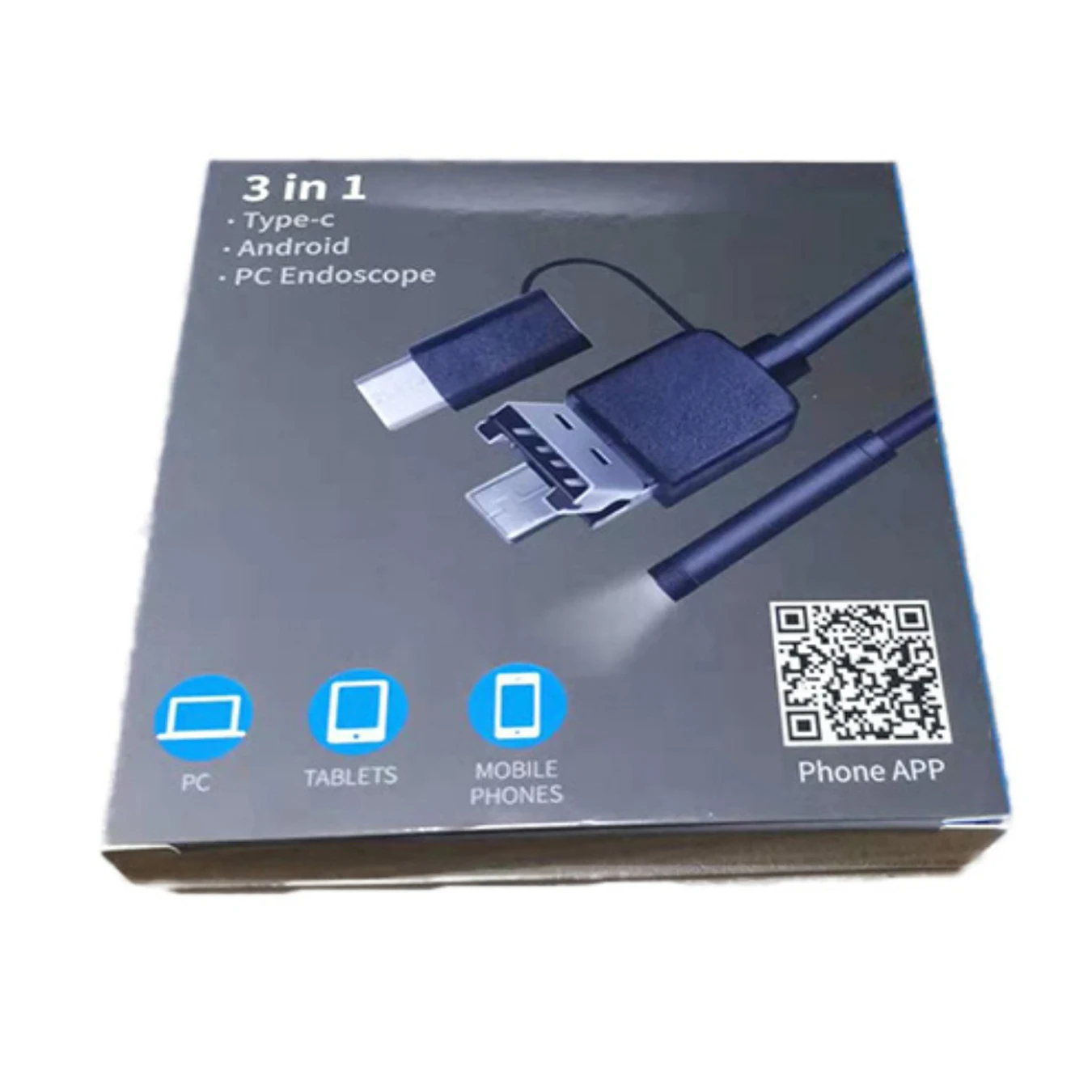 720P 8 мм эндоскоп USB TYPE C IP68 Водонепроницаемый Жесткий Мягкий кабель гибкая камера