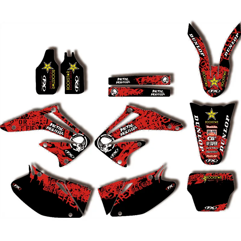 

Полный набор графических наклеек для HONDA CRF450 450R 2002 2003 2004