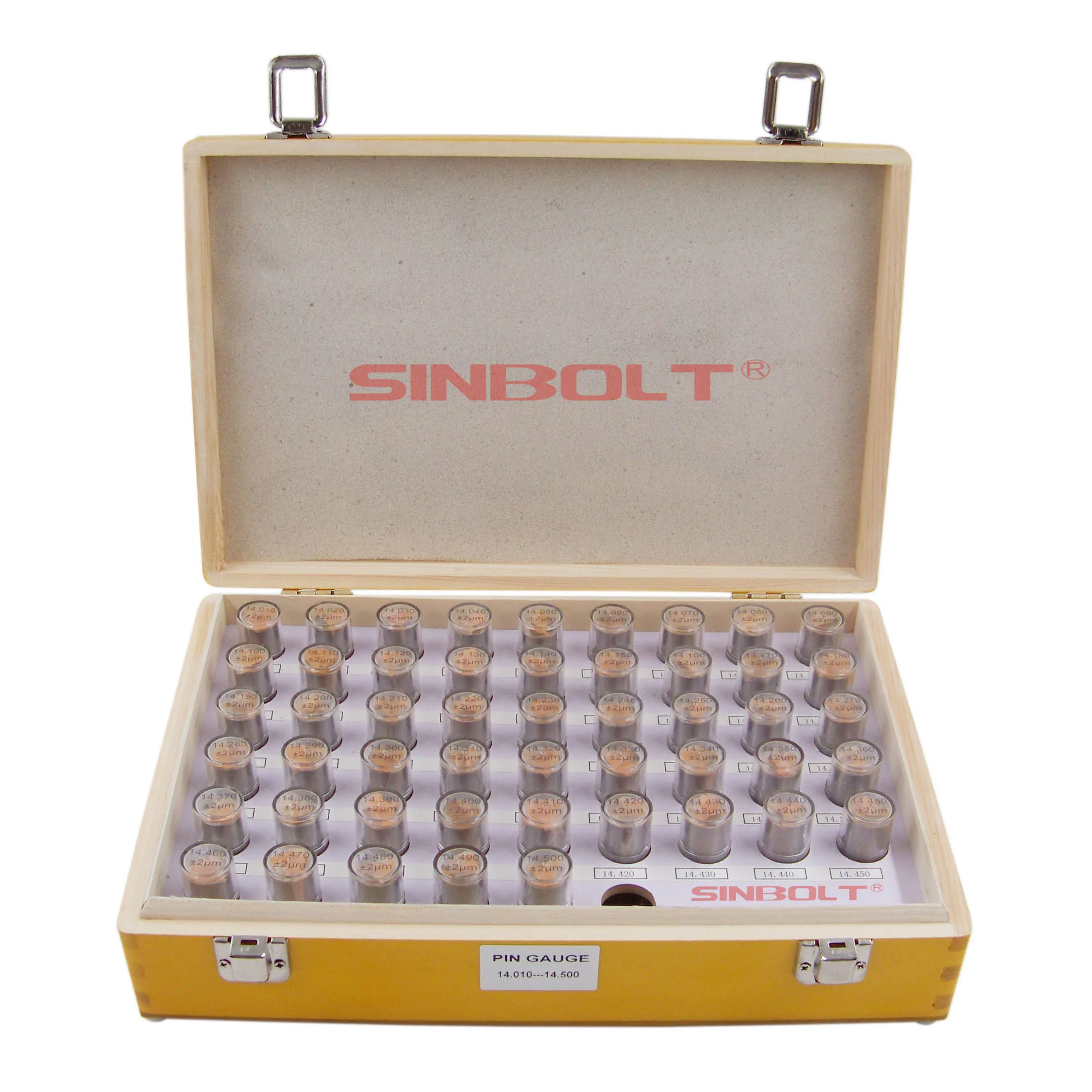 Набор штифтов Sinbolt, 14,010 мм-15,000 мм(интервал: 0,01, 100 шт)+ Ручка датчика штифта, быстрая