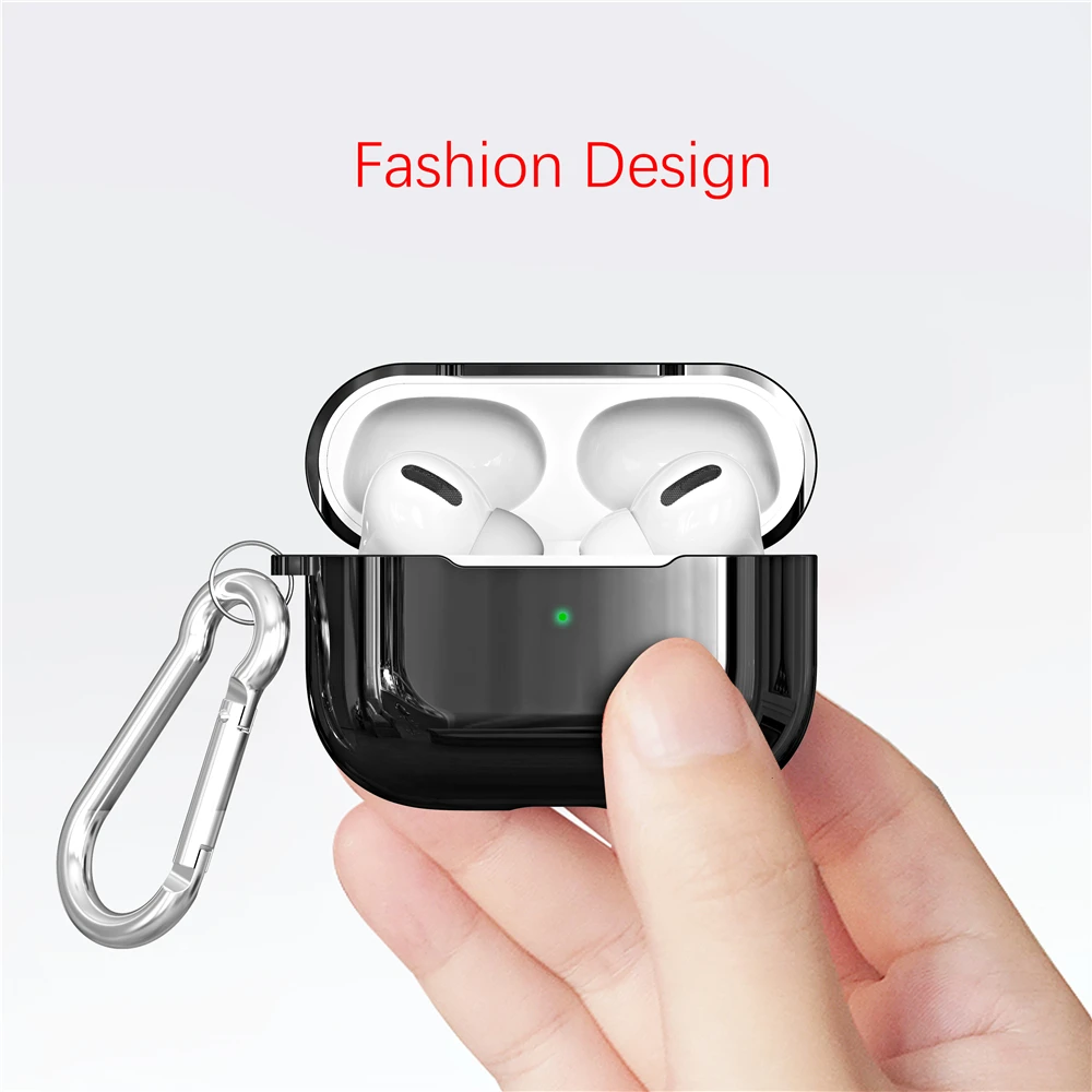 Для AirPods Pro Чехол с тонким покрытием TPU Силиконовый противоударный защитный чехол