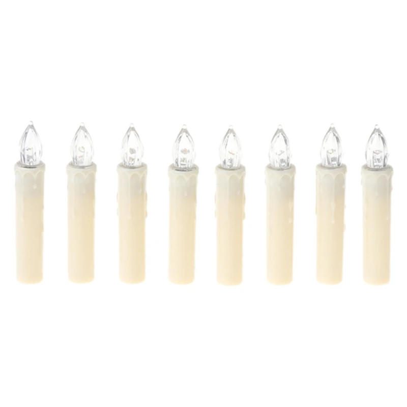 

New Years LED Candles Flameless Remote Taper Candles Led Tea Light for Home Dinner Party Christmas Tree Decoration Lamp