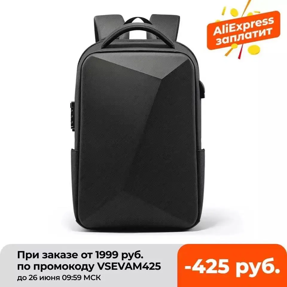 

Laptop Backpack Business Men Backpack USB Charging Anti-theft Waterproof Black Ultralight Travel Backpacks 2021 New Design Bag