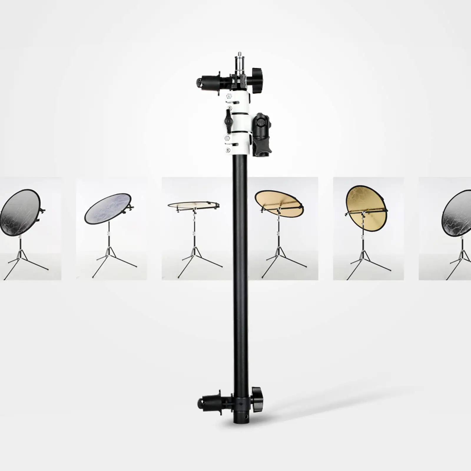 

Portable Reflector bracket vertical clip For photography Panel Reflector diffuser Bracket Swivel Head Reflector Arm Support