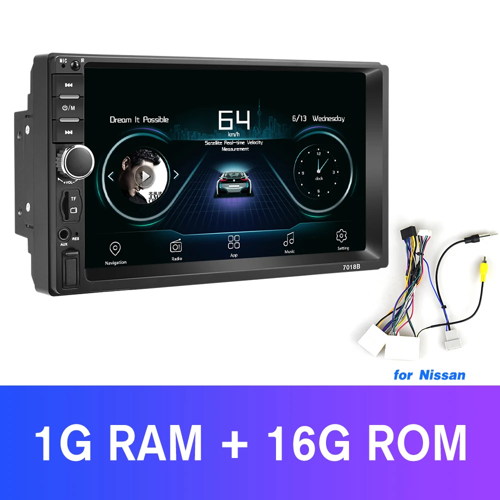 AMPrime 2 Din автомагнитола в тире 2din " Авторадио USB AUX FM мультимедийный плеер Поддержка Зеркало Ссылка камера HD аудио стерео 7018B