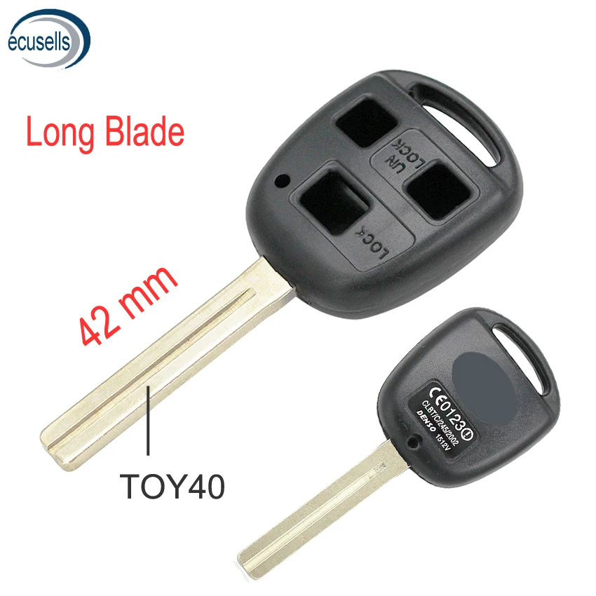 Чехол для дистанционного ключа с 3 кнопками чехол Lexus ES300 LS400 LS430 LX470 SC300 SC400 SC430 TOY40