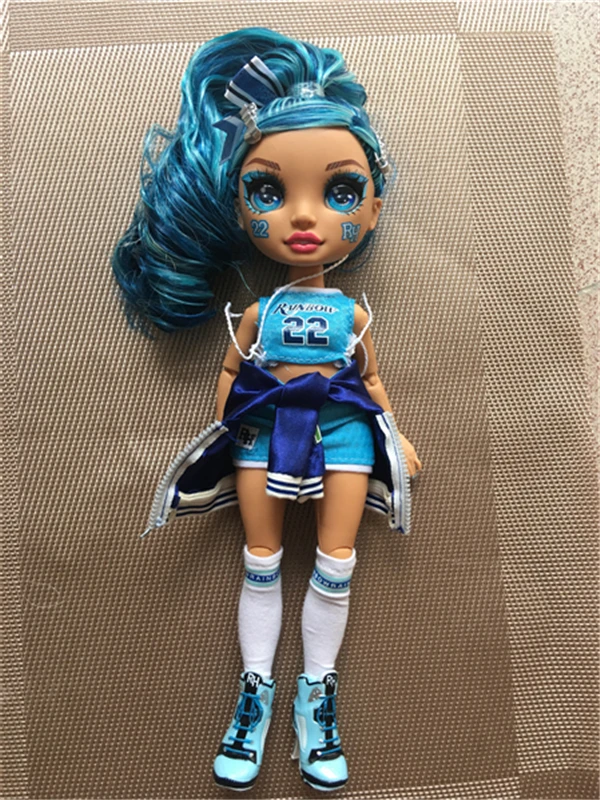 Rainbow Original Big Eyes Colorful Hair Doll Head Joints Movable Yoga White Body Boots Accessories | Игрушки и хобби