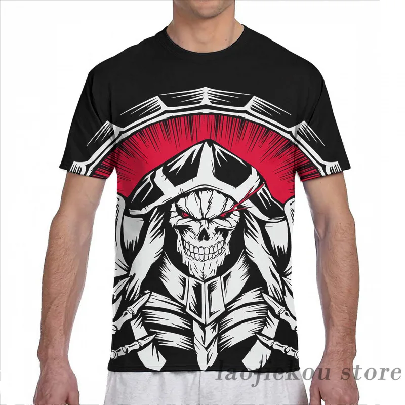 Футболка Overlord с принтом для мужчин и женщин модный топ коротким рукавом