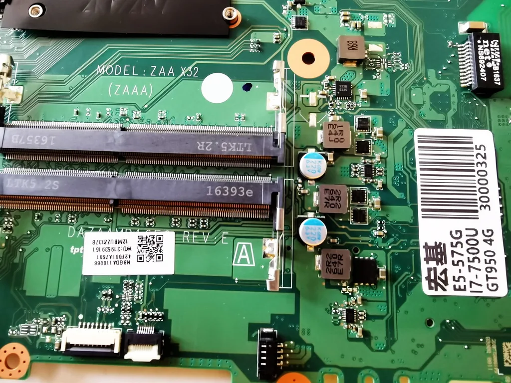 Оригинальный Для ACER E5 575 575G Материнская плата ноутбука I7 7500U DAZAAMB16E0 испытанное