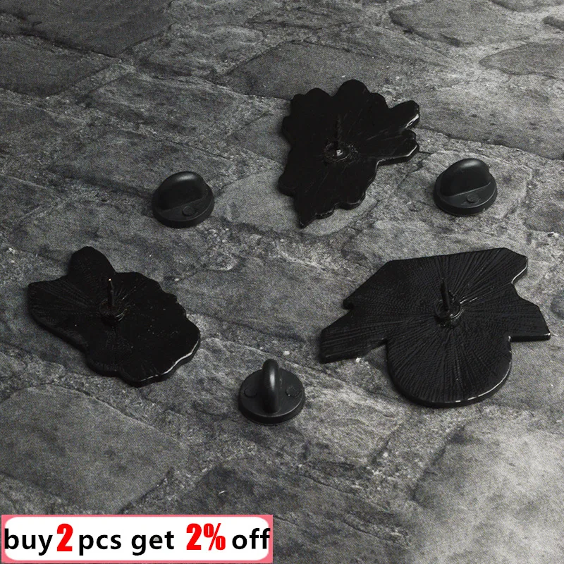 Кристальный череп бейдж в стиле Панк для одежды, джинсов и сумок, эмалевый брошь-значок Хэллоуинской ювелири из серии Подарков Фанатам и Друзьям с возможностью доставки.