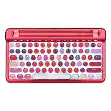 Mechanical Keyboard Bluetooth Mobile Phone Tablet 8 Th Generation Smart M6 Girl Heart Girl Special round Parts Typewriter Retro