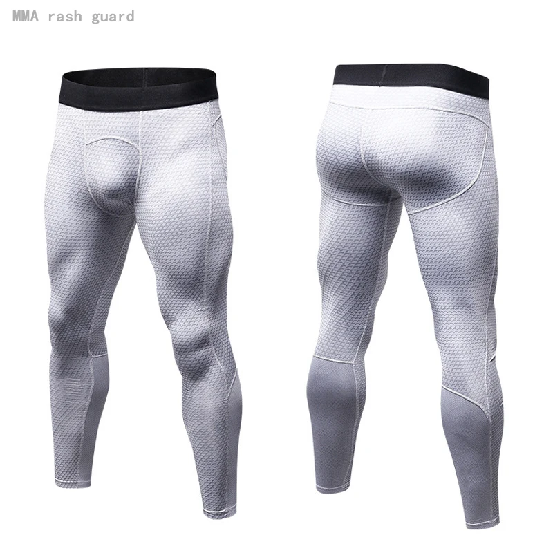 

Tracksuit Men Compression Tights Base Layer Running Fitness Basketball Work Out Clothing Tactics MMA Pants Sweat Gym Pants Men's