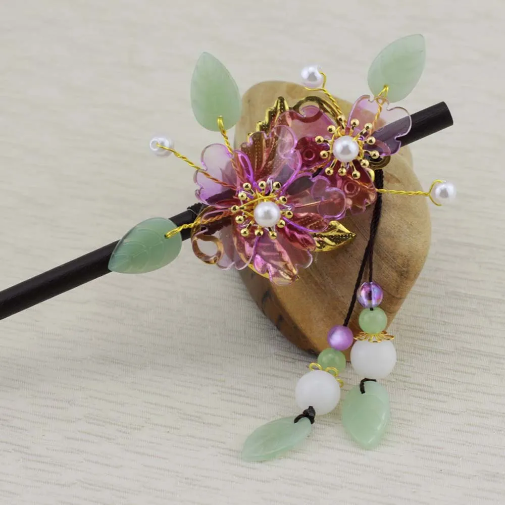 

Retro Plum Blossom Ancient Style Women Hanfu Headdress Hair Stick Flower Hairpin Hair Fork