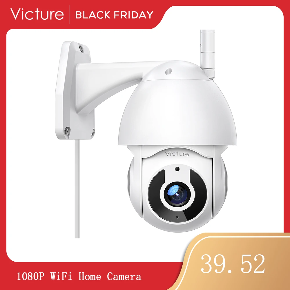 Victure камера безопасности PC660T наружная 1080P WiFi Home с панорамированием/наклоном 360 °