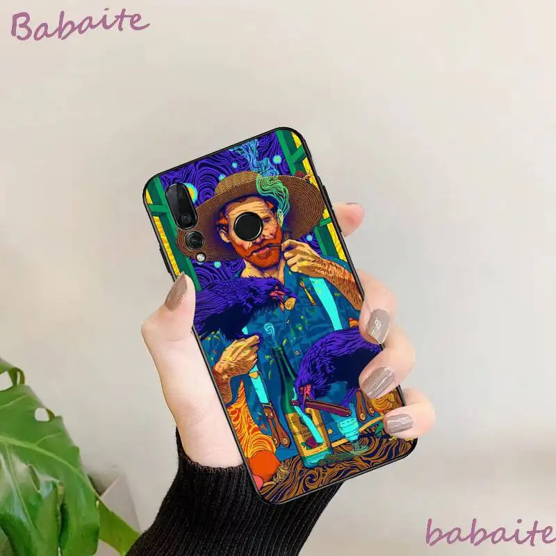 Мягкий ТПУ чехол Babaite с рисунком Ван Гога в стиле Триппи drole art для HuaweiY9 2018 HONOR 8 8X 9