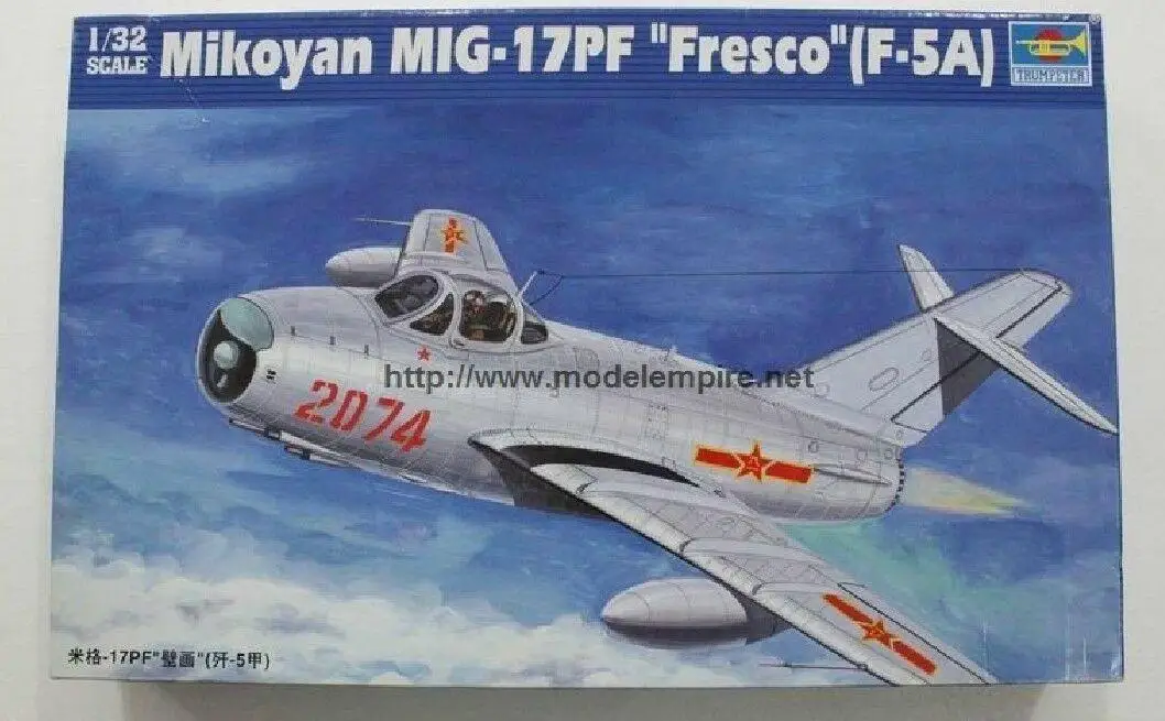Модель Trumpeter 1/32 02206 Микоян MIG-17PF &quotфреска&quot (F-5A)