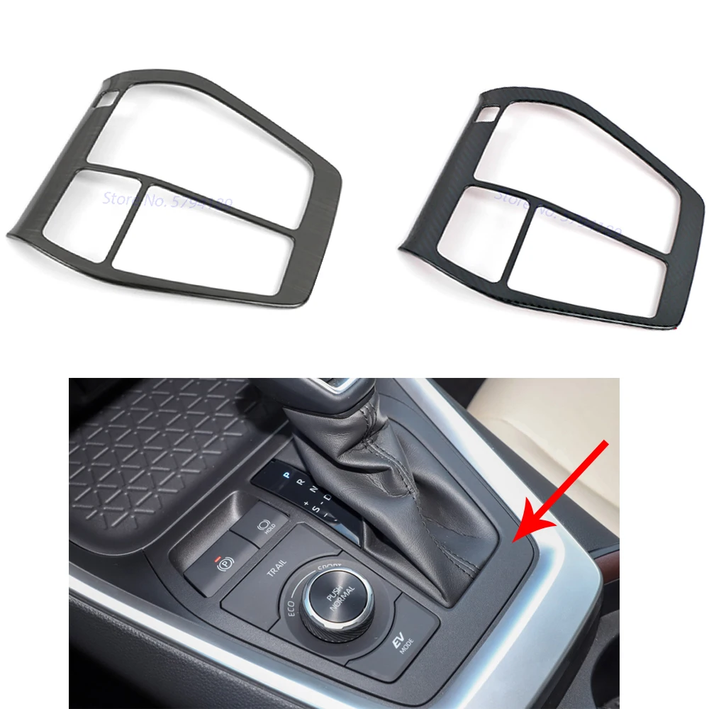 

For Toyota Rav4 2019 2020 AT Gear Shift Panel Cover Trim Frame Stainless Steel Car Accessories