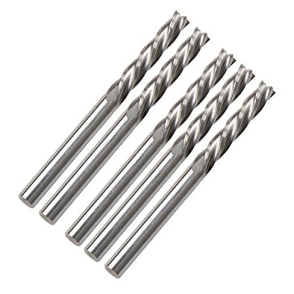 

1Pc 3mm Shank Twisting Spiral Bit End Mill Cutting Tool 17mm Fits For Hard Wood