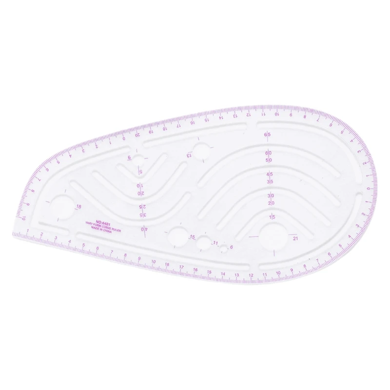 

6pcs Tailor Comma Curve Sleeve Cage Ruler Measure Sewing Dressmaking Patchwok