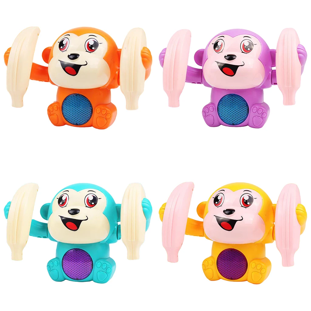 

1pc Kids Toy Roll Over Monkey Toy with Light Interesting Educational Toy