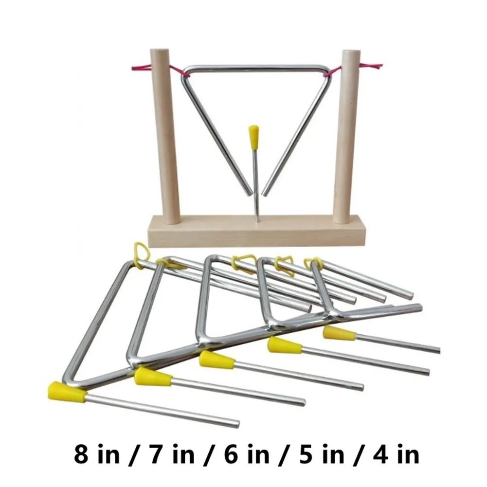 

1 Набор музыкальный треугольник 4-8 дюймов музыкальный инструмент ритм обучение Дошкольный перкуссионный детский забавная игрушка